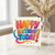 Birthday Card, Colourful Retro Typography Birthday Card