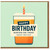 Happy Birthday Card - Beer Pint with Candle - Burton-on-Trent Great Britain Design - Fun Craft Beer Illustration for Him or Her
