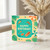 Happy Birthday Pool Party Card - Summer Beach Theme with Swimmers, Umbrellas and Tropical Leaves - Fun Holiday Vibes