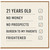 21st Birthday Card, Funny 21 Years Old Card for Him or Her