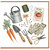Birthday Card, Garden Tools and Seed Packet Greeting Card