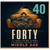 40th Birthday Card, Funny Middle Age Card