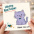 Birthday Card, Cute Cat Happy Birthday Card