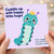 Birthday Card, Cuddle Up with Happy Little Hugs Caterpillar Greeting Card