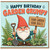 Birthday Card, Funny Garden Gnome Birthday Card