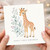 Birthday Card, Cute Baby Giraffe Birthday Card