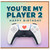 2nd Birthday Card, You're My Player 2 Happy Birthday Gamer Card
