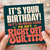 Birthday Card, Funny Humorous Retro Typography Card, Perfect Excuse to Get Right Off Our Tits