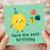 Funny Lemon Pun Birthday Card - 'Have the Zest Birthday' - Cute Fruit with Party Hat and Presents - For Friend, Mum, Dad, Him or Her