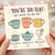 60th Birthday Card, You're Six - Tea Funny Tea Pun Birthday Card