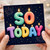 60th Birthday Card, - 60 Today Candle Design