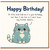 Birthday Card, Cute Cat Funny Birthday Card