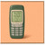 Birthday Card, Retro Mobile Phone Cute Text Message Design