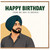 Birthday Card, Happy Birthday From One Goat to Another Card, Sikh Man Birthday Card