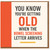 Funny Birthday Card - You Know You’re Getting Old When the Bowel Screening Letter Arrives - Humour Card for Friends, Family or Colleagues