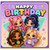 Birthday Card, Cute Cartoon Happy Birthday Card