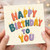 Birthday Card, Colourful Candle Letter Birthday Card