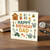 Dad Birthday Card - Cute Gardening Theme with Lawn Mower, Watering Cans, Shed and Flowers - Happy Birthday Dad Garden Tools Illustration
