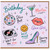 Birthday Card, Disco Ball Martini Glam Gloss Dancing Shoes Card