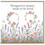Birthday Card, Floral Heart Design with Roses and Butterflies