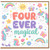 4th Birthday Card, Four Ever Magical Unicorn Birthday Card