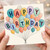 Birthday Card, Happy Birthday Balloons Design