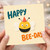 Birthday Card, Happy Bee - Day Cute Bee Card