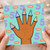 5th Birthday Card, Fun Five Party Hand Card