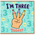 3rd Birthday Card, I'm Three Today Party Card