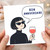 Birthday Card, Bon Anniversaire French Birthday Card, Stylish Wine Lover Card