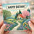Birthday Card, Whimsical Cottage Garden Floral Birthday Card