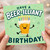 Birthday Card, Have a Beer - Llianт Birthday Funny Beer Glass Character Card