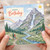 Birthday Card, Mountain Landscape Waterfall Birthday Card