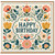 Birthday Card, Floral Vintage Style Birthday Greeting Card