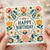 Birthday Card, Floral Vintage Style Birthday Greeting Card