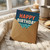 Happy Birthday Buddy Card - Bold Retro Typography on Teal - Birthday Card for Friend or Mate