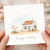 Birthday Card, Watercolour Cottage House Happy Birthday Card