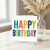 Birthday Card, Happy Birthday Multicoloured Bold Typography Greeting Card