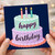 Birthday Card, Birthday Cake and Candles Design