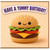 Birthday Card, Have a Yummy Birthday Cute Hamburger Design