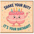 Birthday Card, Cute Funny Cake Character Birthday Greeting Card