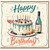 Birthday Card, Happy Birthday Wine and Cake Celebration Card
