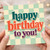 Birthday Card, Happy Birthday to You Retro Typography Greeting Card