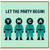 Birthday Card, Let the Party Begin Card, Fun Celebration Greeting Card