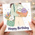 Birthday Card, Cute Poodle na Birthday Card
