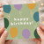 Birthday Card, Happy Birthday Balloon Design Greeting Card