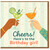 Cheers! Here's to the Birthday Girl - Cocktail Clinking Glasses Birthday Card for Her