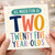 25th Birthday Card, As Much Fun As Two Twenty - Five Year - Olds Card