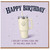 Birthday Card, Funny Happy Birthday Card with Travel Tumbler Design