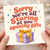 Birthday Card, Sorry We're All Staring at You Opening Gifts Card